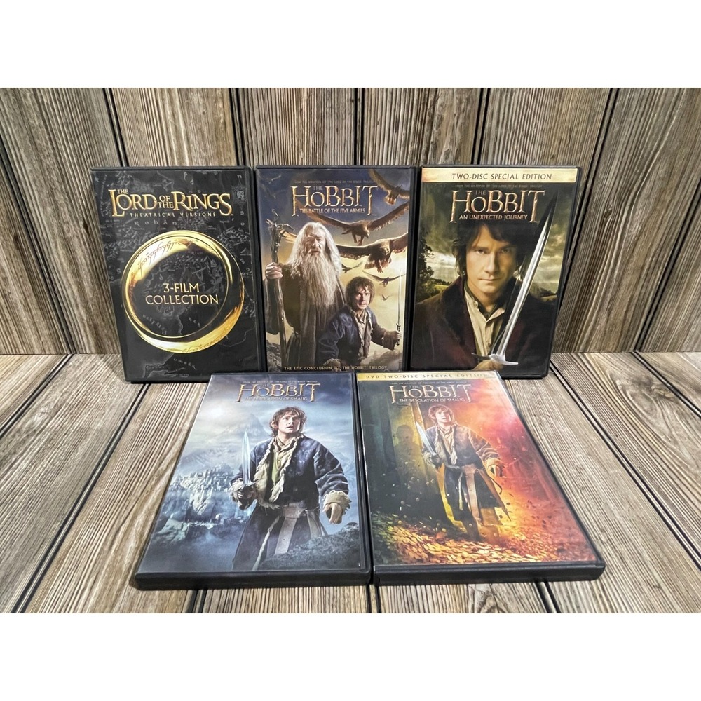 Lot Of Lord of the Rings and The Hobbit DVD Movies